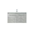 thumbnail image 3 of 36 inch single bathroom vanity in concrete grey, 3 of 8