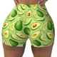 thumbnail image 2 of Fotbe Green Avocado Shorts Sin Costuras – Shorts Deportivos de Cintura Alta para Mujer, Elásticos para Gimnasio, Yoga, Running o Ciclismo-Large, 2 of 8