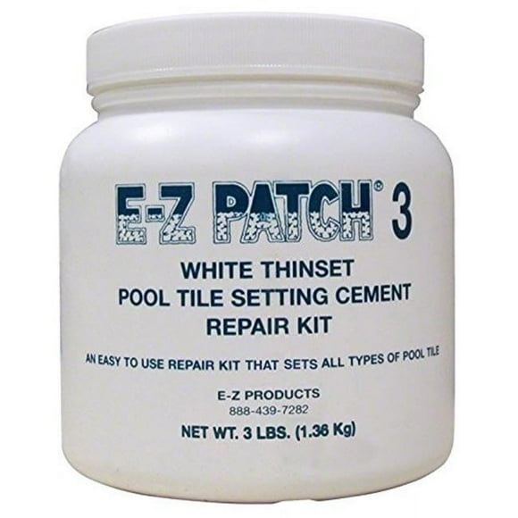 E-Z Patch EZP132 3 Lb Blanc Thinset Ciment pour Piscine