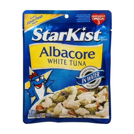 StarKist Solid White Albacore Tuna in Water, 6.4 oz. Pouch