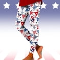 thumbnail image 1 of MKLEKYY Pantalones deportivos para mujer, leggings con estampado de globos del Día de la Independencia para mujer, leggings deportivos de levantamiento, pantalones de yoga, 1 of 4