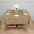 thumbnail image 3 of Brown Christmas Pattern Square Tablecloth,Waterproof Square Table Cover,Wipeable Spillproof Washable Table Cover for Home Kitchen Party Decor 42"X42"(107x107cm), 3 of 6