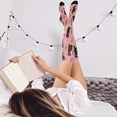 thumbnail image 5 of Iauyy Highly Elastic Women's Trouser Knee High Socks 93% Nylon Breathable and Durable Perfect for Outings, Parties, Home, The Best Gifts for Women Simple Sketch Of A Kitten, 5 of 7