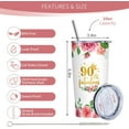thumbnail image 4 of 90th Birthday Gifts for Women, Gifts for 90 Year Old Woman, 90th Birthday Ideas, 90 Year Old Bday Gift for Women, 1935 Bday Gift for Woman 20oz Tumbler, 4 of 5