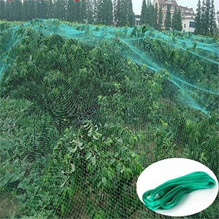 Anti Bird Net, Green Garden Plant Fruits Fence Mesh Net, Protect Fruits Vegetable from Rodents Birds, Easy to install, Practical Secure Durable Anti Bird (Best Shade Cloth For Vegetable Garden)