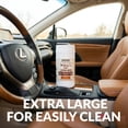 thumbnail image 3 of 3in1 Leather Wipes 55 Count, Clean, Condition & Restore Shine, XL 8"x10" Extra-Large Wipes for Car Seats, Shoes, Furniture & Bags, For All Types of Leather, Non-Linting, Easy-Pull Lid, 3 of 3