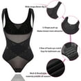 thumbnail image 6 of Vaslanda Shapewear for Women Cross ab Compression Tummy Control Thong Bodysuit Open Bust Body Shaper, 6 of 7