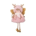 thumbnail image 3 of Hwkond Outdoor Christmas Decorations Clearance Christmas Decoration Pendant Christmas Tree Decoration Cute Fabric Deer Horn Plush Girl Angel Doll Pendant Pendant, 3 of 4