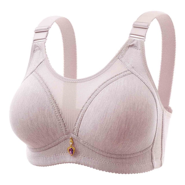Timegard Bras for Women Mesh Adjustable Strap Full-Coverage High Support Wirefree Comfort Everyday Bras