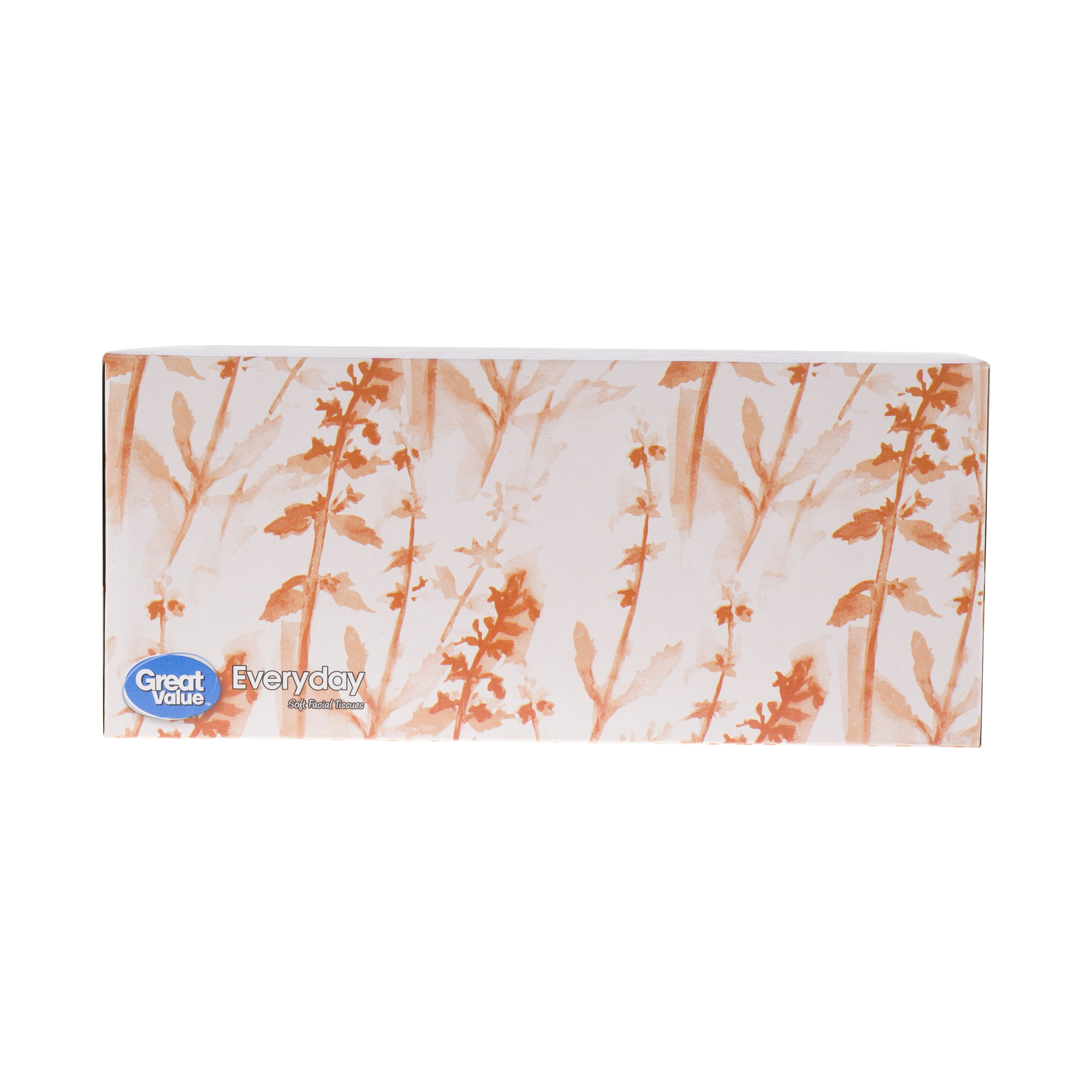 Great Value Everyday Soft Facial Tissue, 185 Sheets