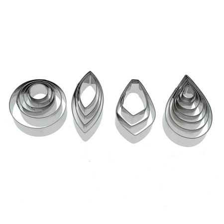 

Cookie Cutter Moulds Drop Round Clay Cutter Clay Tools Stainless Steel Metal Kit
