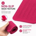 thumbnail image 4 of Heat Resistant Silicone Mat Pouch for Flat Iron, Curling Iron,Hot Hair Tools Travel accessory (Pink), 4 of 7