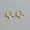 Gold, variant on 925 Sterling Silver Jewelry Spikes Punk Biker Huggie Hoop Earrings A1256-Gold