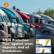 (3 pack) Shell Rotella T6 Full Synthetic 15W-40 Diesel Engine Oil, 2.5 Gallon