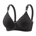 thumbnail image 2 of MVRLSH Jelly Bras For Women Womens Wireless Bra No Underwire Comfort Soft Breathable Plus Size Supportive Bralette Black 36B-42B, 2 of 5