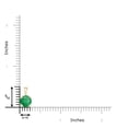 thumbnail image 4 of ANGARA Natural Classic Round 1.2 ct Emerald Solitaire Pendant in 14K Yellow Gold for Women (Size-7mm) | May Birthstone, Birthday, Anniversary, Jewelry Gift for Women | Natural Emerald Necklace, 4 of 9