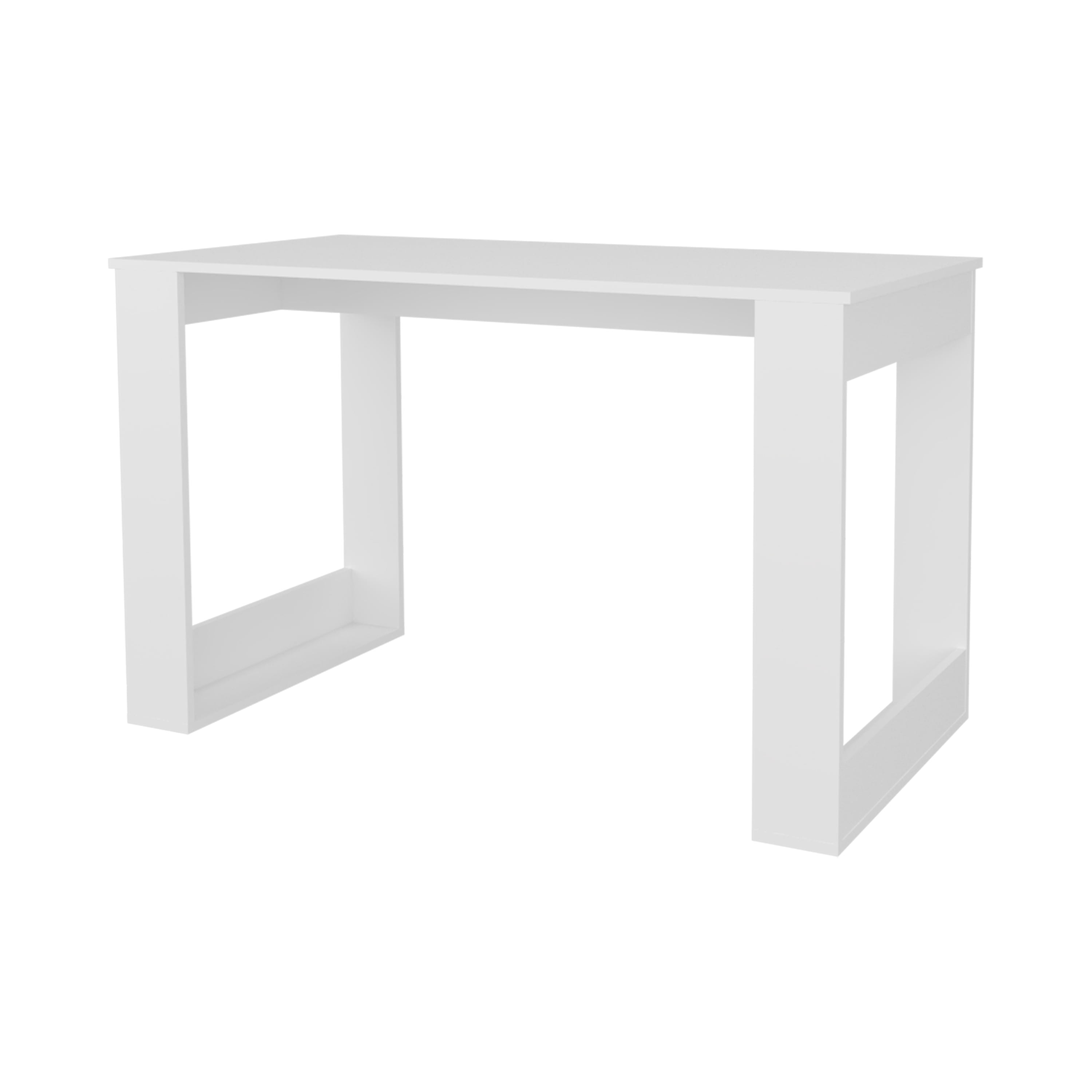 Astoutdoor Aurora Writing Computer Desk with Ample Work Surface, White