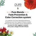thumbnail image 3 of Pure Blends Cherry Hydrating Color Depositing Shampoo | Brighten & Tone Color Faded Hair | Semi Permanent Hair Dye | Prevents Color Fade | Extend Color Service on Color Treated Hair | 8.5 Oz., 3 of 6