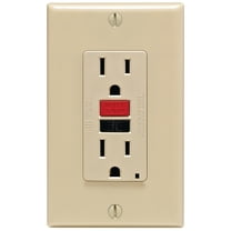 Leviton C21-GFNT1-RNI 15 Amp Ivory SmartlockPro Slim Self-Test GFCI