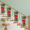 thumbnail image 6 of BJUTIR The Cordless Prelit Stairway Trim Christmas Wreaths For Front Door Holiday Wall Window Hanging Ornaments For Indoor Outdoor Home Xmas Decor, 6 of 9