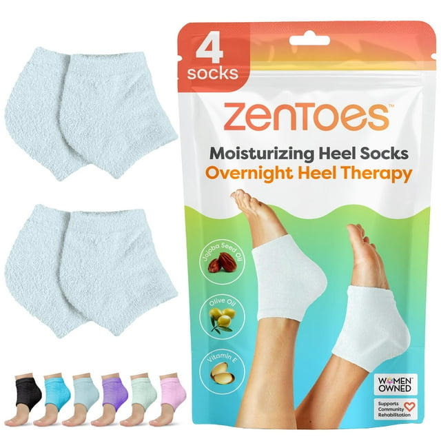 Calcetines hidratantes para dormir ZenToes con vitamina E y aceite de oliva