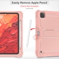thumbnail image 2 of Casetego for iPad Pro 11 Inch Case M4 (2024) 5th Generation with Pencil Holder & Kickstand, Heavy Duty Military Grade Full-Body Shockproof Rugged Protective Cover for iPad Pro 11 Inch M4,Rose Gold, 2 of 7