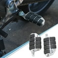 thumbnail image 3 of Unique Bargains Chrome Motorcycle Male Mount Dually Foot pegs Set For Harley Davidson Highway High Quality, 3 of 4