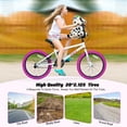 thumbnail image 4 of imerelez 20 Inch Freestyle MTB for Kids Ages 7-10, Single Speed with Rear Caliper Brake, Steel Frame & 20x2.125 Tires, 85% Pre-Assembled in White, 4 of 6