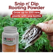 Hormex Rooting Hormone Powder #3 (0.30% IBA) for Common Houseplants, Flowers & Garden Varieties - Starter Strength Root Stimulator for Plant Cuttings, Cloning, Propagation
