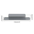 thumbnail image 2 of Uxcell 6Pack Self Stick Handles, Grey Plastic Self Adhesive Instant Drawer Pulls for Dresser(110mm/4.33" Length), 2 of 5