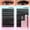 608Pcs Fluffy 80+100D Lash Clusters Kit, variant on Fluff Lash Clusters 608PCS Cluster Eyelash Extensions 8-18MM Wispy Lashes Clusters 80D 100D D-Curly Eyelash Clusters Mix Daily Look Fake Eyelashes Extension by Geohope