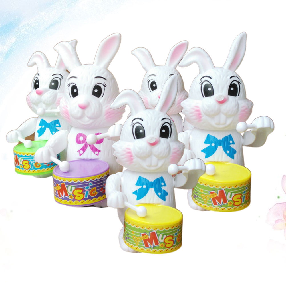 Rabbit With Beating Drum Clockwork Musical Toys Children Birthday Gifts 8C 
