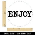 thumbnail image 2 of Enjoy Fun Text Self-Inking Rubber Stamp Ink Stamper - Pink Ink - Mini 1/2 Inch, 2 of 7