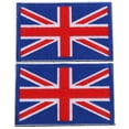 thumbnail image 1 of EeaseCA 2pcs DIY Flag Patches Embroidered National Flag Applique Adhesive Clothes Patches, 1 of 7