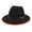 Black, variant on MANHUJI Top Hat For Women Woolen Top Hat Jazz Hat Retro Black Edging Woolen Hat Flat Brim Sunshade Big Brim Hat Grace (Black,One Size)