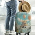 thumbnail image 2 of Travel Luggage Cover Suitcase Protector Fits 18-32 Inch Luggage Wheel Covers Patterned Travel Related Items Flower Luggage Protector Elastic Luggage Anti-scratch Suitcase Cover L, 2 of 5