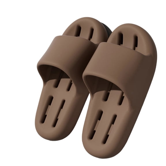 Willtoo Mens Shower Shoes Open Toe Non Slip Slides Cozy Hollow Drain Slip on Sandals Lightweight Indoor Slippers
