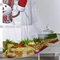 thumbnail image 5 of Zodanni Christmas Voile Window Treatments Tulle Window Drapes Sheer Window Curtain Slot Top Curtain Panel Style-E W:24"x H:59", 5 of 6