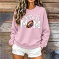 thumbnail image 4 of Karight Women's Football Mom Graphic Crewneck Sweatshirt Long Sleeve Casual Pullover Top, 4 of 6