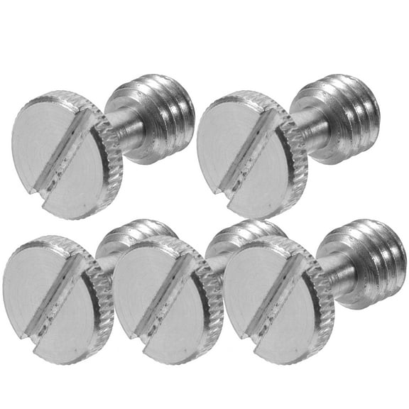 Sports Camera Adapter with Silver Iron Quick Release Plate for Tripod 3/8 Inch Spiral Mount 5 Pieces