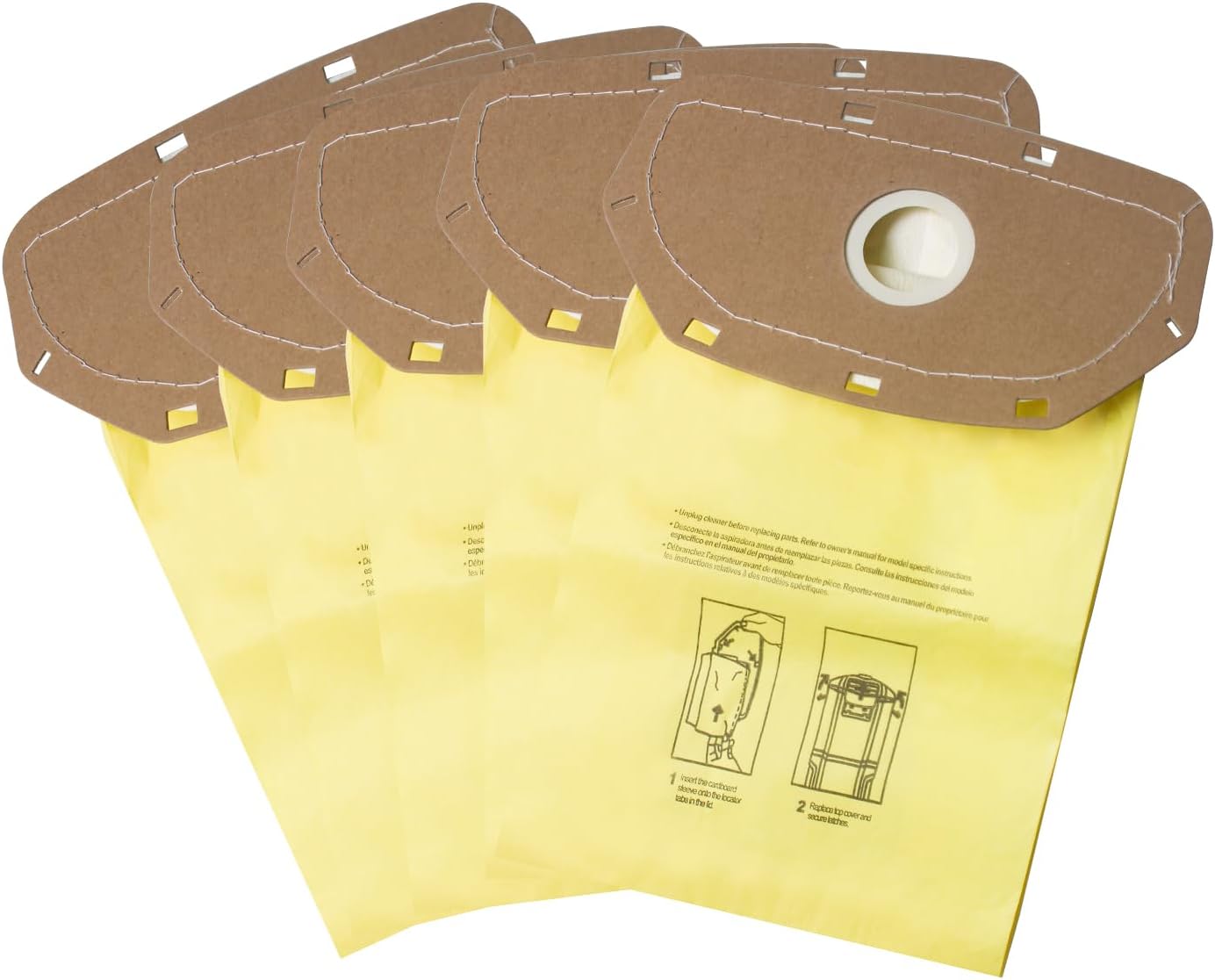 MHAWBL-AH10232 Type CB1A Allergen Filtration Backpack Vacuum Bag Fit for Hoover Backpack Vacuum CH34006, CH93600, and CH93619(5 Pack)