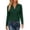 *Green, variant on ClodeEU Women's Ribbed Collared V Neck Long Sleeve Knit Top,Casual Slim Fit Sweater Shirt ,Women's Plus L