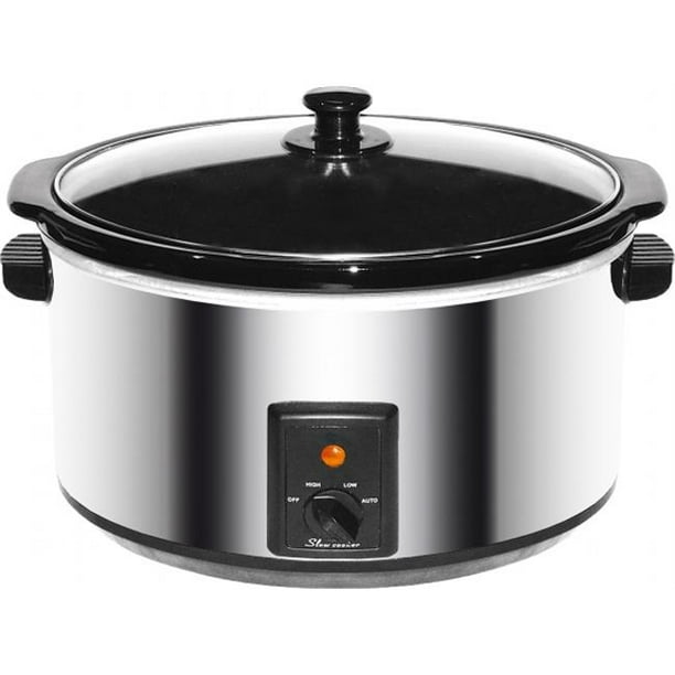 8 Quart Slow Cooker Stainless Steel Body
