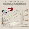 thumbnail image 3 of Organizador de zapatos transparente ajustable de doble nivel SummerVines, 3 of 9