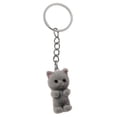 thumbnail image 5 of Almencla 5xCat Keychain Creative Backpack Key Chains for Handbag Car Key Party Supplies Gray 5 Pcs, 5 of 8