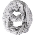 thumbnail image 2 of Peach Couture Anchor Print Cute Trendy All season Infinity Loop Scarves, 2 of 5