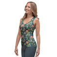 thumbnail image 3 of Floral  Tank Top , Tank Top wth Floral Print , Tank Top with Flowers 65, 3 of 5
