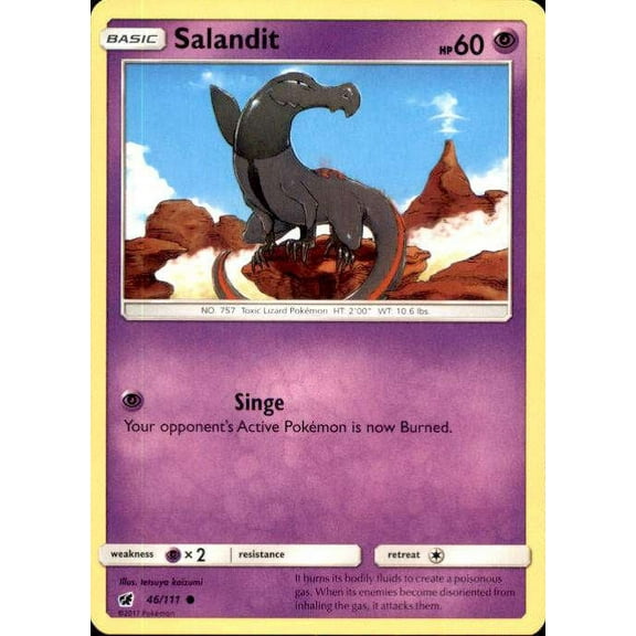 Pokemon Crimson Invasion Common Salandit #46