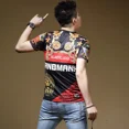 thumbnail image 5 of Camiseta de algodón de camuflaje para hombre, camisetas de fiesta para hombre, ropa de calle Katoen Muscles, ropa rockera vintage XL, top ajustado con alfabeto S, 5 of 5