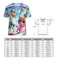 thumbnail image 2 of Super Kitties T-Shirt for Women Casual Printed Tee Stylish Soft Graphic Shirts Top Short-Sleeve Outfit 4XL, 2 of 8